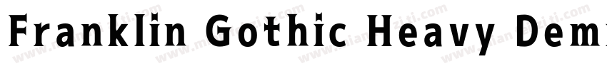 Franklin Gothic Heavy Demi GBpc字体转换